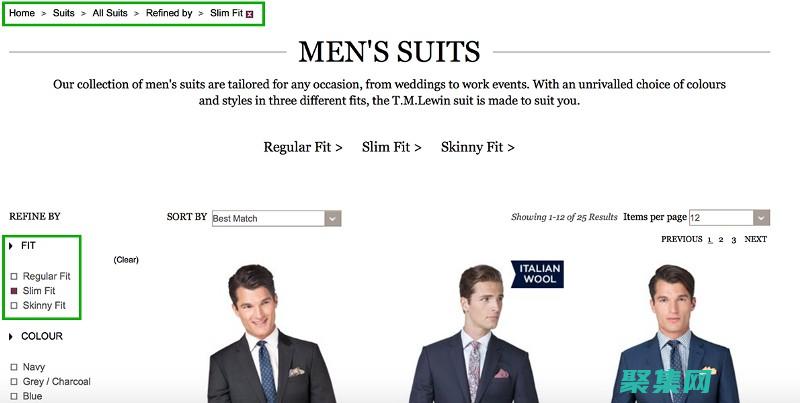 面包屑导航显示用户他们当前所在中的位置