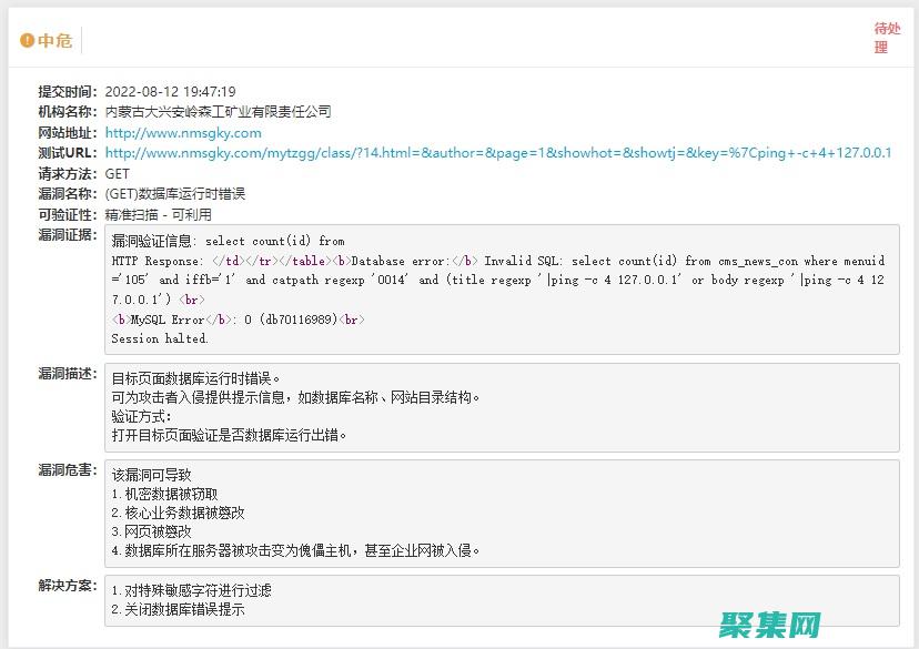 详细的漏洞报告，提供易于理解的修复指南 (详细的漏洞报告怎么写)