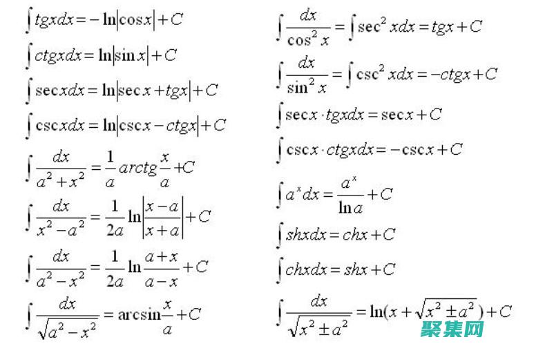 三角函数积分公式的全面指南：从基础到高级应用 (三角函数积分公式)