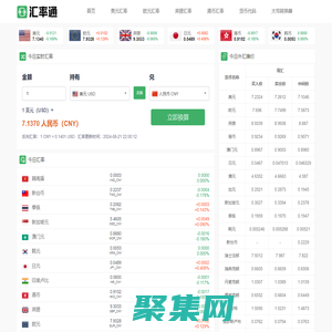 今日美元汇率_今日人民币汇率换算工具_汇率通